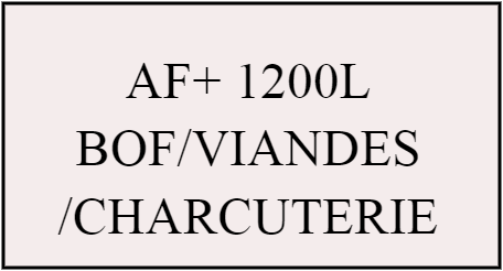 AF+ 120 L BOF VIANDE CHARCU