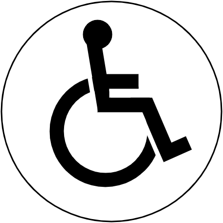 Aire de rotation d'un fauteuil roulant