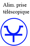 Alim prise téléscopique