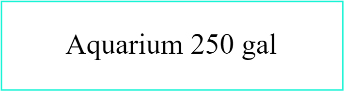 aqauarium 250 gallons