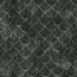 Round scalloped slate