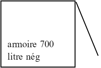 armoire 700 litre nég