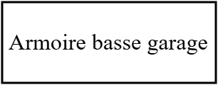 Armoire basse garage