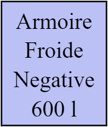 Armoire Froide Négative 600 l L 70 P 83