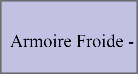 Armoire Froide négative