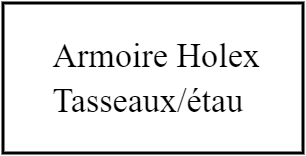 armoire holex tasseau