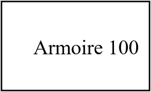 Armoire - penderie 100 cm