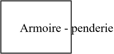 Armoire - penderie 80 cm