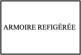 ARMOIRE REFRIGÉRÉE