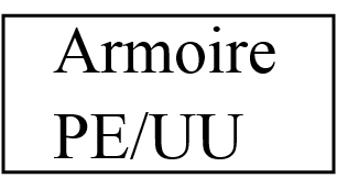 ARMOIRE PE/UU