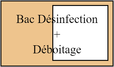 Bac Désinfection + Déboitage L 120 P 70