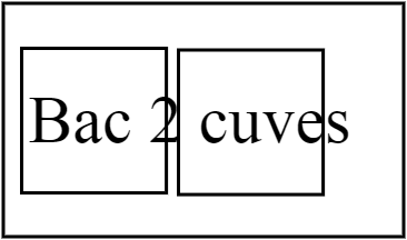 bac deux cuves