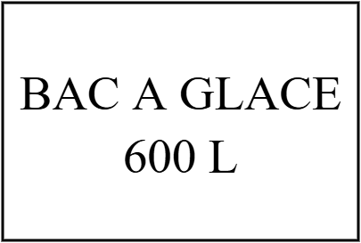 Bac à glace 600l