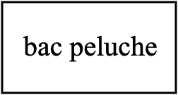 bac peluche