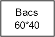 Bacs 60 * 40