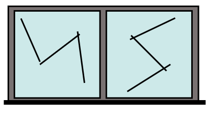 BAIE COULISSANTE 125 X  60