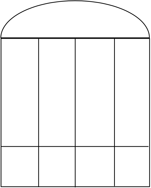 Baie vitrée 200 x 250