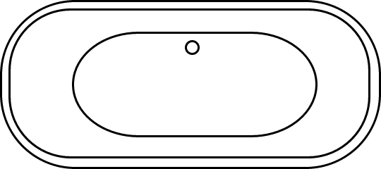Baignoire îlot ovale