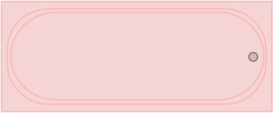 Baignoire rectangulaire (encastrable)