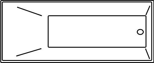 Baignoire rectangulaire