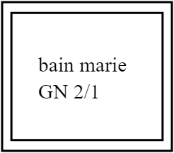 bain marie GN 2/1