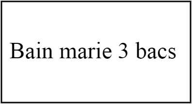 BAIN MARIE 3 BACS