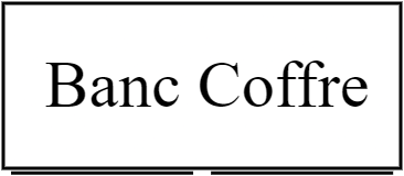 Banc coffre120 x 50 cm