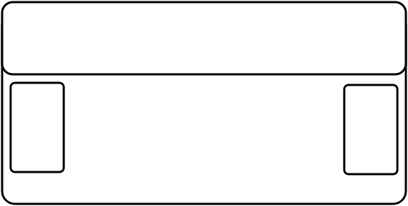 Banquette clic-clac 3 places