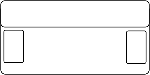 Banquette clic-clac 3 places