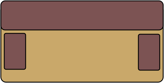 Banquette clic-clac 3 places