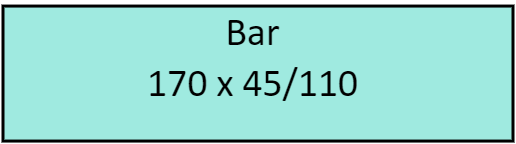 Bar 170 x 45/110