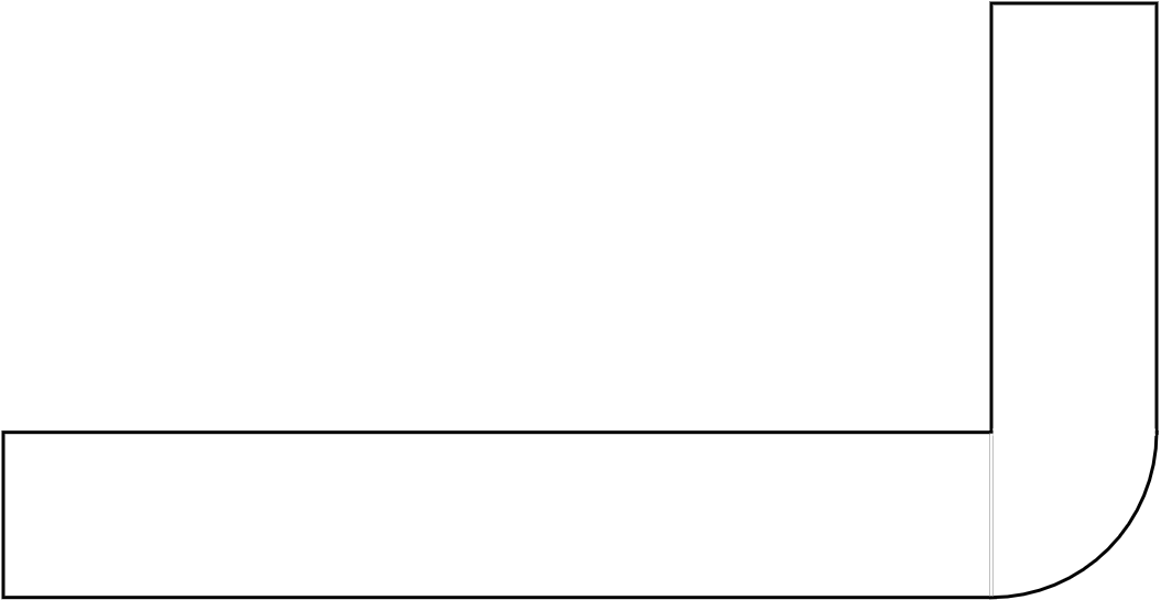 Bar arrondi 350 x 180