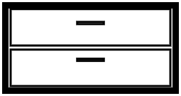 Bas d'armoire avec tiroirs