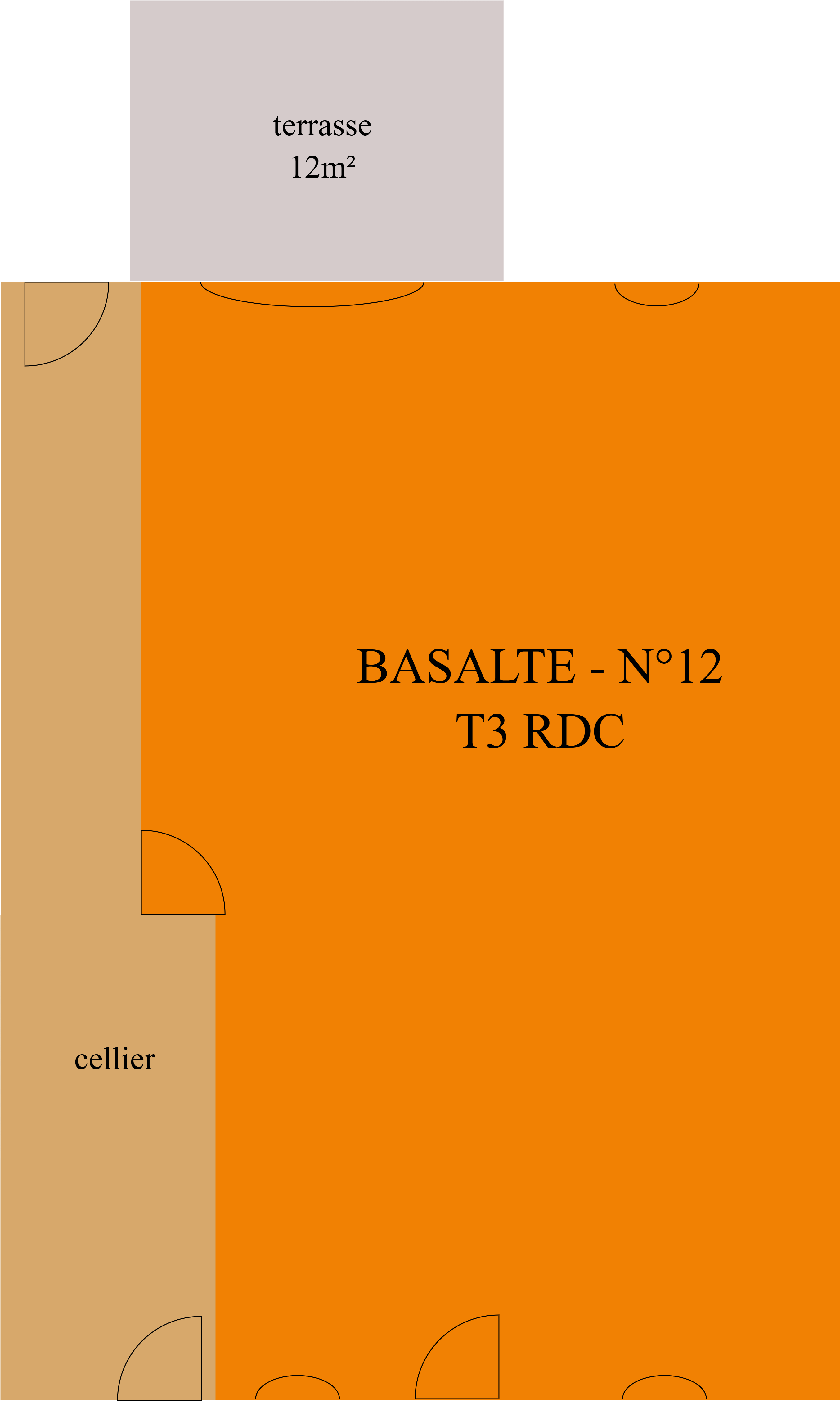 BASALTE - T3 RDC - miroir