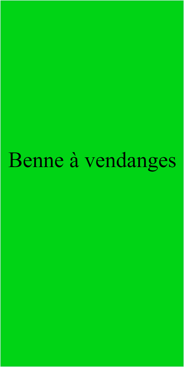 Benne à vendanges