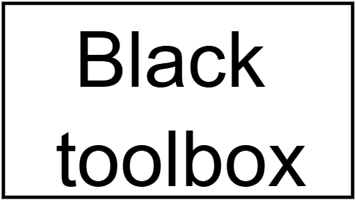 Black toolbox
