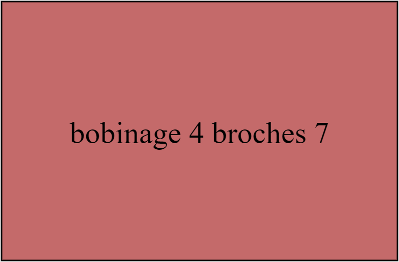 bobinage 4 broches 7