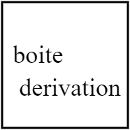boite derivation