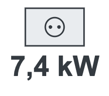 7.4 kW single-phase charging station