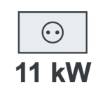 11 kW three-phase charging station
