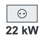22 kW three-phase charging station