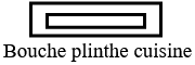 Bouche de plinthe cuisine
