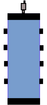 Bouteille de mélange, 50 litres, vue face