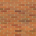 Brique orangée lisse