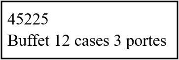 Buffet 23 Cases 3 portes 45225