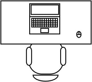 Desk 100 x 50 cm