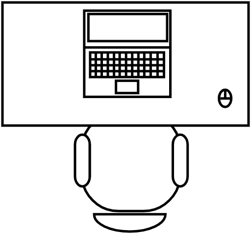 Desk 100 x 50 cm