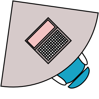 Bureau d'angle biais