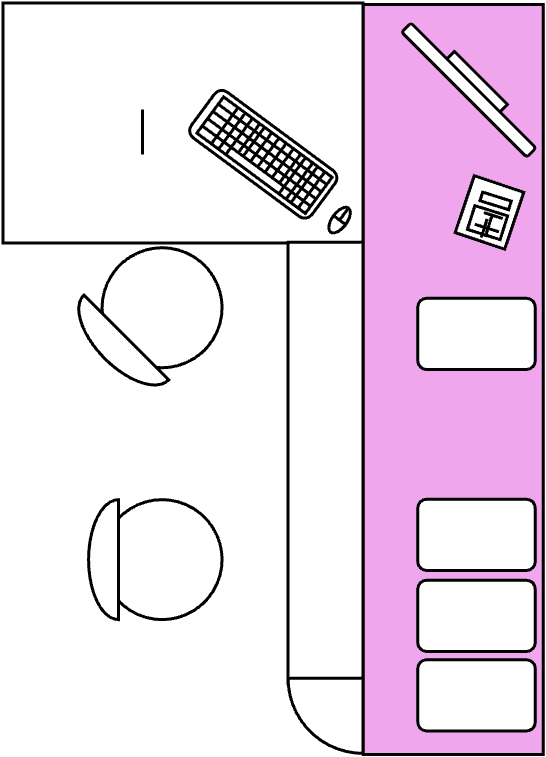 Bureau Atelier 100 X 60 cm