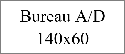 Bureau A/D 140x60